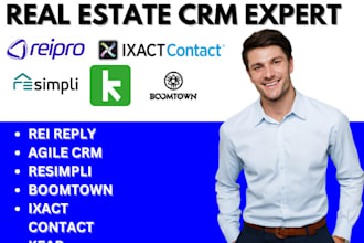 rei reply keap agile crm boomtown apptivo resimpli ixact contact automation VA