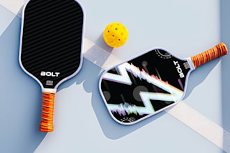 design premium custom pickleball paddle and brand logo