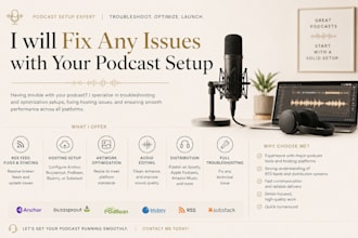 troubleshoot and fix any issues with your podcast setup