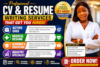 write professional CV, law school resume, MBA, executive bio, internship CV