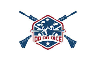 design unique army game logo