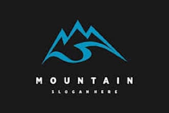 do a modern and unique mountain logo design