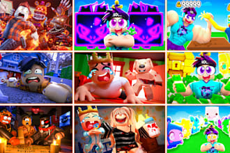 design custom youtube, roblox, and gaming thumbnails
