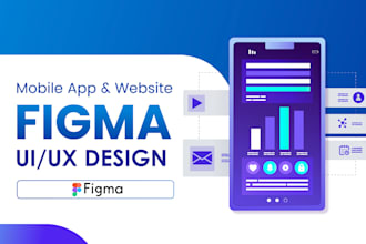 do website ui ux design, mobile app ui ux design,  figma website design