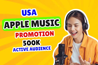 do organic USA apple music promotion via apple music playlist, apple music promo