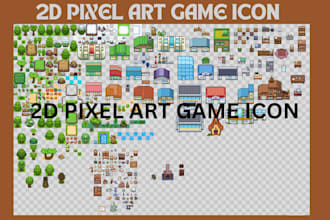 create unique pixel art, 8 36 bit icon, pixel art game icon, sprite icon