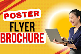 create professional digital business pamphlet flyer poster brochure design edit