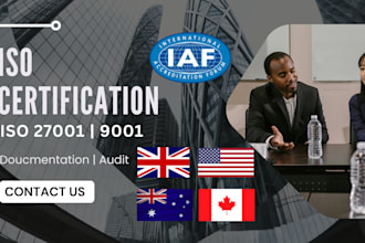 provide iso 27001 certification documentation for your company