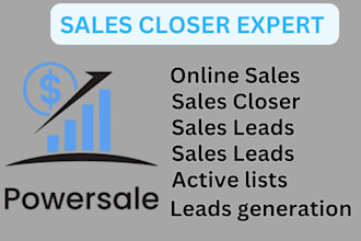 be your sales closer expert sales representative and sales leads