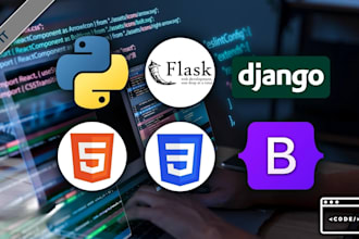 build  python web applications using django,flask, and react