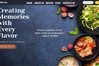 design a landing page for you in canva