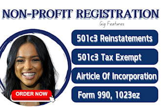 do non profit registration, 501c3 paperwork, form 1023 ez, full bylaw