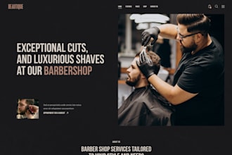 create barbershop hairdresser business website