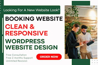 build handyman, booking, clean and modern website