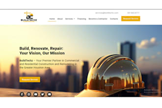 build construction website professional construction or remodeling website