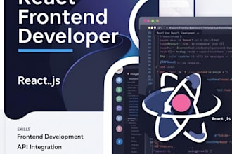do frontend development using react js HTML5 css3 javascript