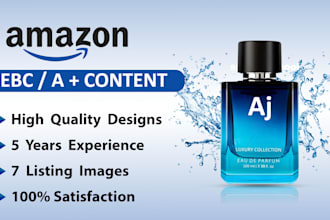 do premium amazon a plus, ebc enhanced brand content and listing pictures design