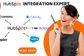 integrate trello dialpad calendly zapier salesforce shopify into hubspot CRM