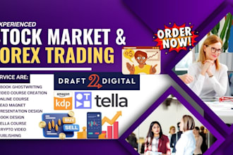 write stock market, stock trading, investment, online course, lead magnet, ebook
