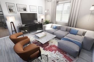 3d home interior design in vectorworks,8kfacade, renders,revit,floor plans,rhino