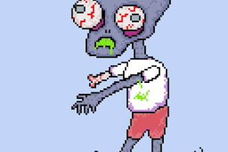 design your pixel game character art