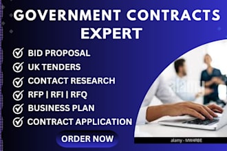 do UK tenders, bid proposals and government contract applications