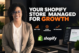 be your monthly shopify ecommerce manager for SEO, cro and growth