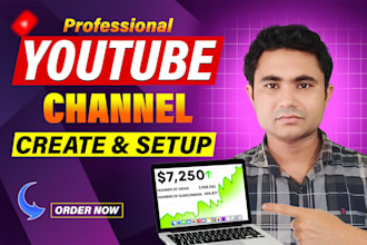 youtube channel create and setup professionally