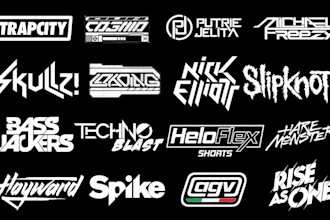 design custom logo for dj band music or any business