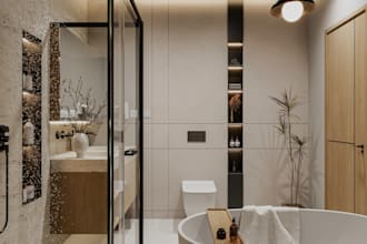 create a realistic 3drendering for your bathroom design