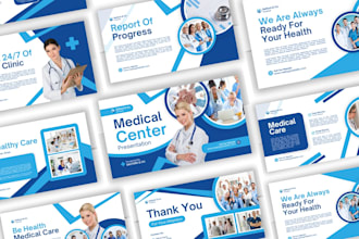 design healthcare, medical pitch deck, research branded powerpoint presentation