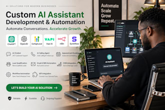 develop custom ai assistance ghl vapi chatgpt openai API CRM n8n automation