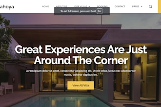 design vacation rental website, lodgify website, airbnb, short term rental
