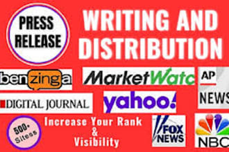 do press release writing and press release distributions