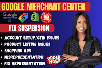 fix google merchant center suspension and misrepresentation