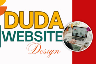 design you an attractive website using duda builder