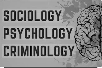 write on sociology, criminology and psychology