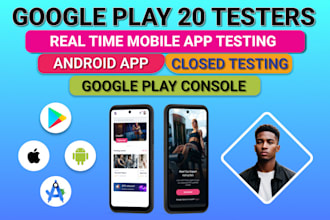 test your mobile android app with 20 testers on google play closed testing