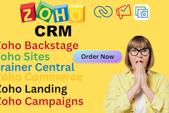 zoho sites zoho commerce zoho back stage zoho landing page trainer central