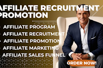 boost affiliate program with expert affiliate recruitment,leads and sales funnel