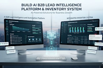 build an ai b2b lead intelligence and automation platform, and inventory system