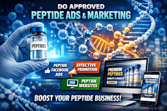 do approved peptide ads, peptide marketing peptide facebook ads, peptide website