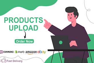be product upload expert in your woocommerce and shopify store