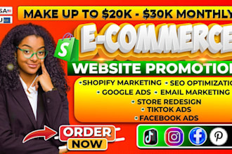 do ecommerce website promotion tiktok shop shopify marketing boost shopify sales