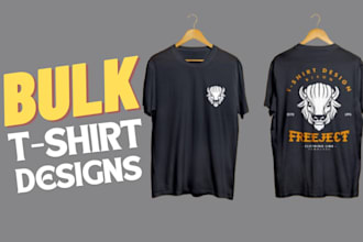 do bulk t shirt design with printify for shopify print on demand, amazon merch