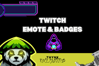 custom twitch emotes, animated emotes, pepe emotes and sub badges for streaming