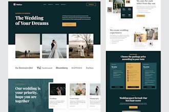 create event planning  wedding and event  website using wix