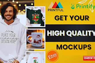 design etsy pod tshirt product mockups for digital products with canva mockups
