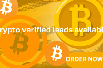 generate HQ fresh crypto forex data leads