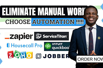 setup housecall pro jobber invoicing hvac web zoho CRM quickbooks servicetitan